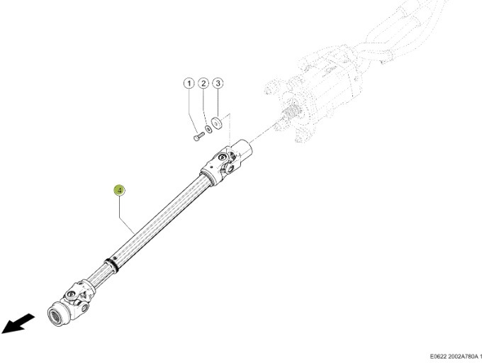Claas Jaguar 970 - wałek przegubowy 0001318483 - Palier para Maquinaria agrícola: foto 1 Claas Jaguar 970 - wałek przegubowy 0001318483 - Palier para Maquinaria agrícola: foto 1