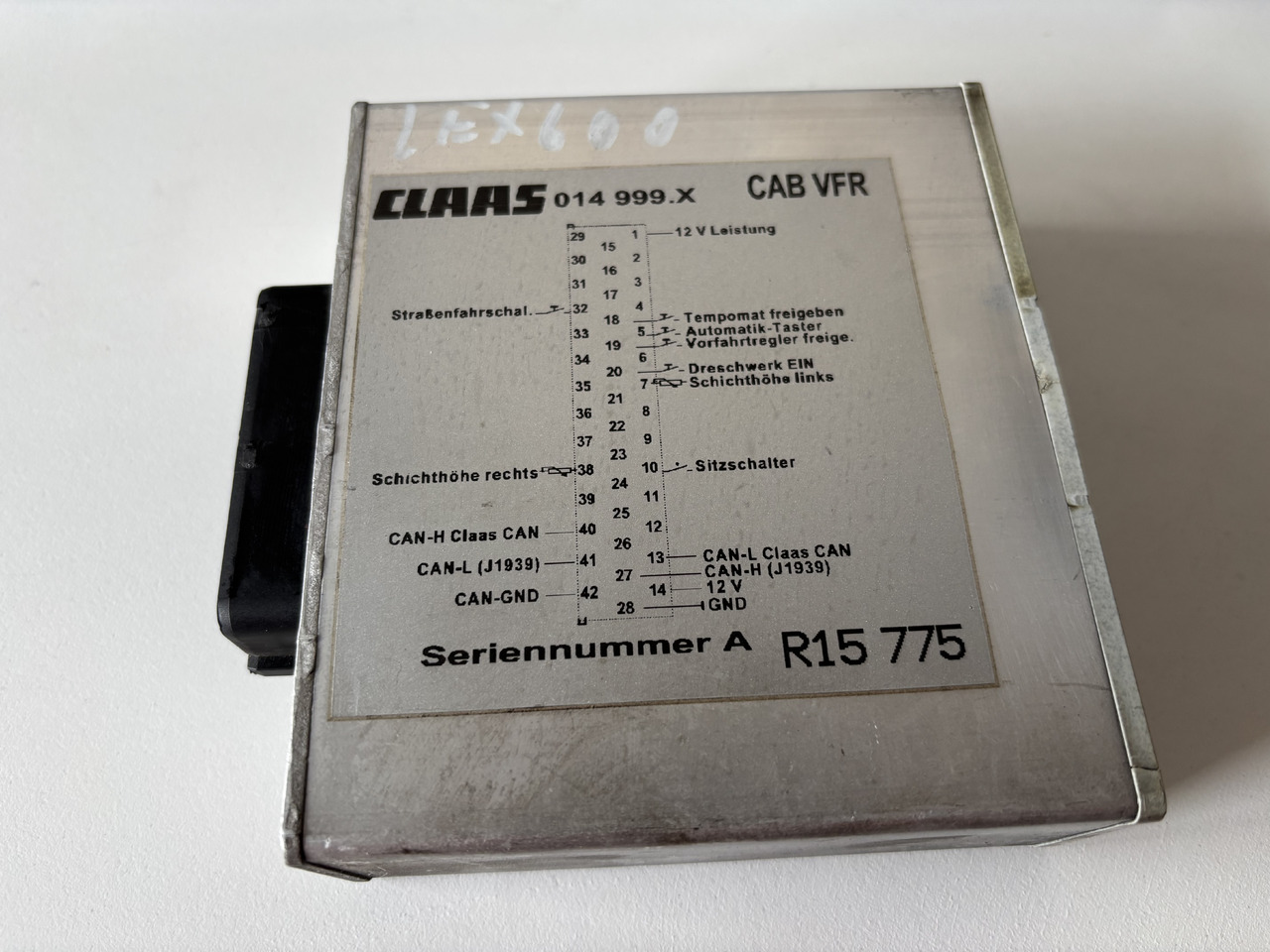 Claas LEXION 600 Moduł Sterownik 00 0014 999 3 014 999.x - Unidad de control para Cosechadora de granos: foto 1 Claas LEXION 600 Moduł Sterownik 00 0014 999 3 014 999.x - Unidad de control para Cosechadora de granos: foto 1