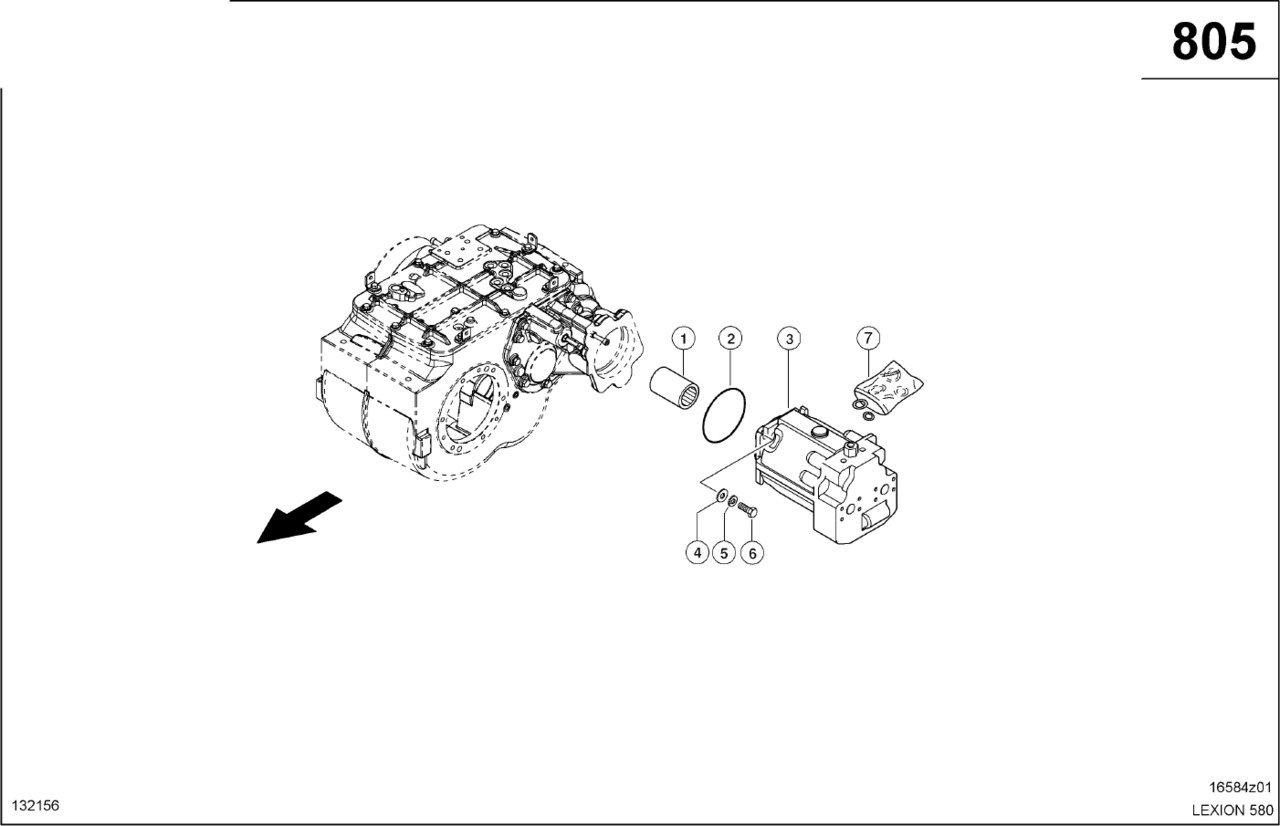 Claas Lexion 580 SILNIK HYDRAULICZNY 0007454980 (Hydrostatyczny napęd jezdny) - Motor hidráulico para Maquinaria agrícola: foto 1 Claas Lexion 580 SILNIK HYDRAULICZNY 0007454980 (Hydrostatyczny napęd jezdny) - Motor hidráulico para Maquinaria agrícola: foto 1