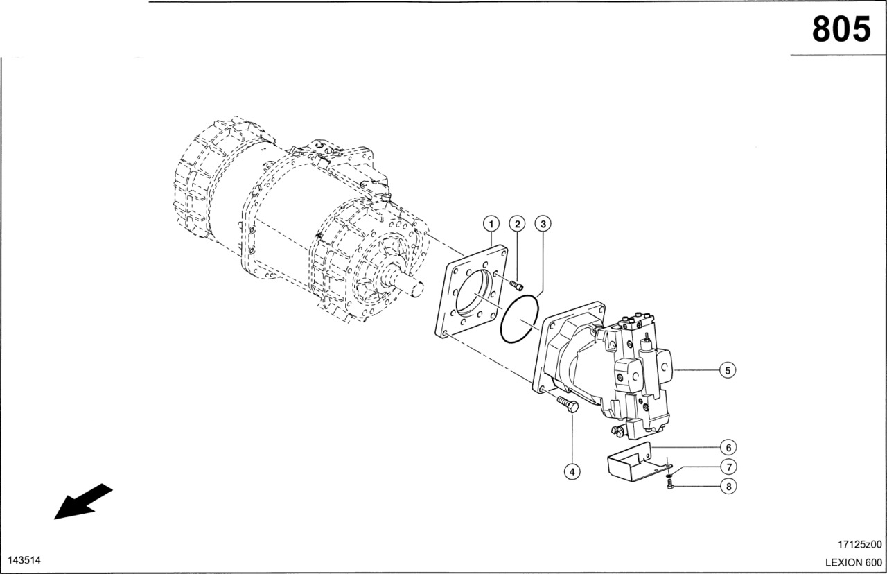 Claas Lexion 600 SILNIK HYDRAULICZNY 0007454880 (Hydrostatyczny napęd jezdny) - Motor hidráulico para Maquinaria agrícola: foto 1 Claas Lexion 600 SILNIK HYDRAULICZNY 0007454880 (Hydrostatyczny napęd jezdny) - Motor hidráulico para Maquinaria agrícola: foto 1