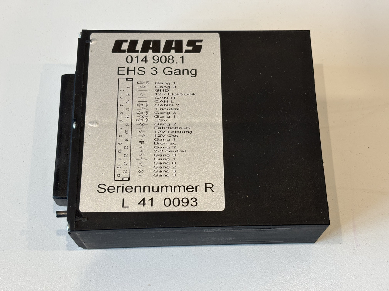 Claas Lexion Moduł Sterownik EHS 3 Gang 014 908.1 0149081 014908.1 - Unidad de control para Maquinaria agrícola: foto 1 Claas Lexion Moduł Sterownik EHS 3 Gang 014 908.1 0149081 014908.1 - Unidad de control para Maquinaria agrícola: foto 1