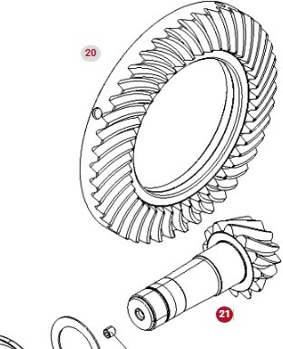 Fendt Vario 1038 1042 1046 1050 GEN 3 Atak Koło Koronowe Wałek Zębaty 530150410530 530150410540 - Transmisión para Maquinaria agrícola: foto 1 Fendt Vario 1038 1042 1046 1050 GEN 3 Atak Koło Koronowe Wałek Zębaty 530150410530 530150410540 - Transmisión para Maquinaria agrícola: foto 1