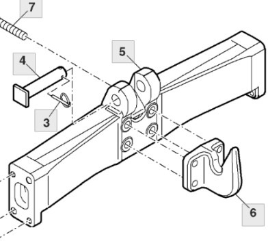 John Deere 7830 Belka Poprzeczna R177772 - Bastidor/ Chasis para Maquinaria agrícola: foto 2 John Deere 7830 Belka Poprzeczna R177772 - Bastidor/ Chasis para Maquinaria agrícola: foto 2