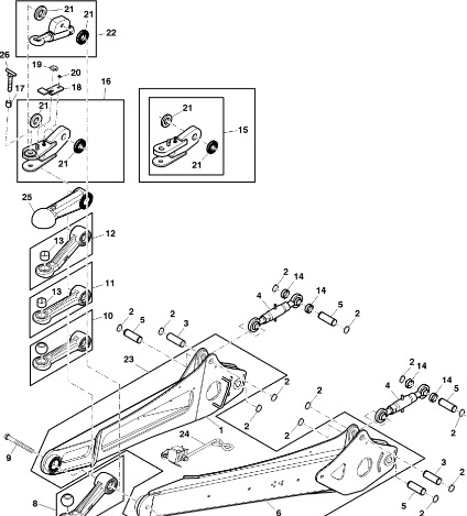 John Deere 960 - Zaczep DC223909 (Rama, pokrywy, róźne) - Bastidor/ Chasis para Rotoempacadora: foto 1 John Deere 960 - Zaczep DC223909 (Rama, pokrywy, róźne) - Bastidor/ Chasis para Rotoempacadora: foto 1