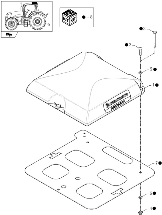 New Holland T6010 Regenerowana elektroniczna jednostka sterująca gps receiver, reman, plm 372, 84588274R - Unidad de control para Tractor: foto 1 New Holland T6010 Regenerowana elektroniczna jednostka sterująca gps receiver, reman, plm 372, 84588274R - Unidad de control para Tractor: foto 1