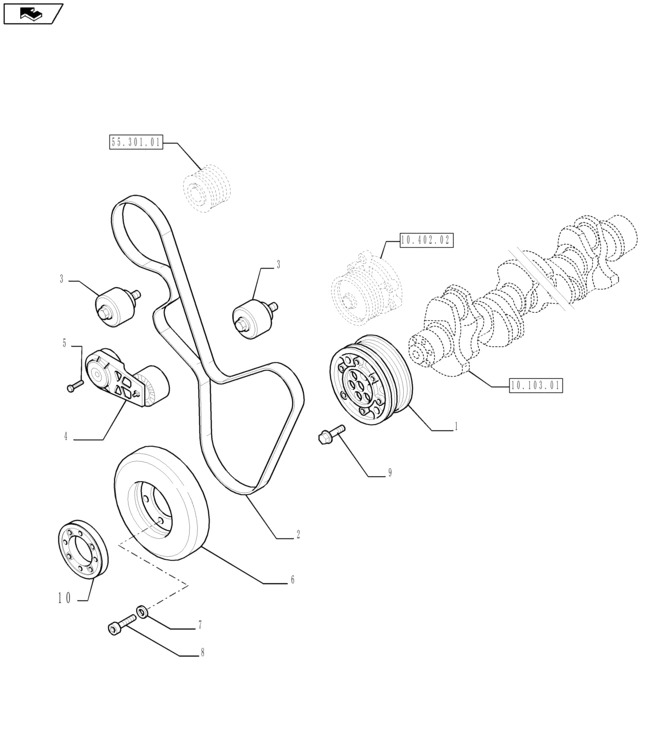 New Holland T6090 T6070 Napinacz maximum length 73 mm 504356836 - Tensor de correa para Maquinaria agrícola: foto 1 New Holland T6090 T6070 Napinacz maximum length 73 mm 504356836 - Tensor de correa para Maquinaria agrícola: foto 1