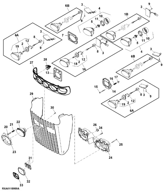 RE254056 John Deere 8345R - Ekran - Carrocería y exterior para Tractor: foto 1 RE254056 John Deere 8345R - Ekran - Carrocería y exterior para Tractor: foto 1