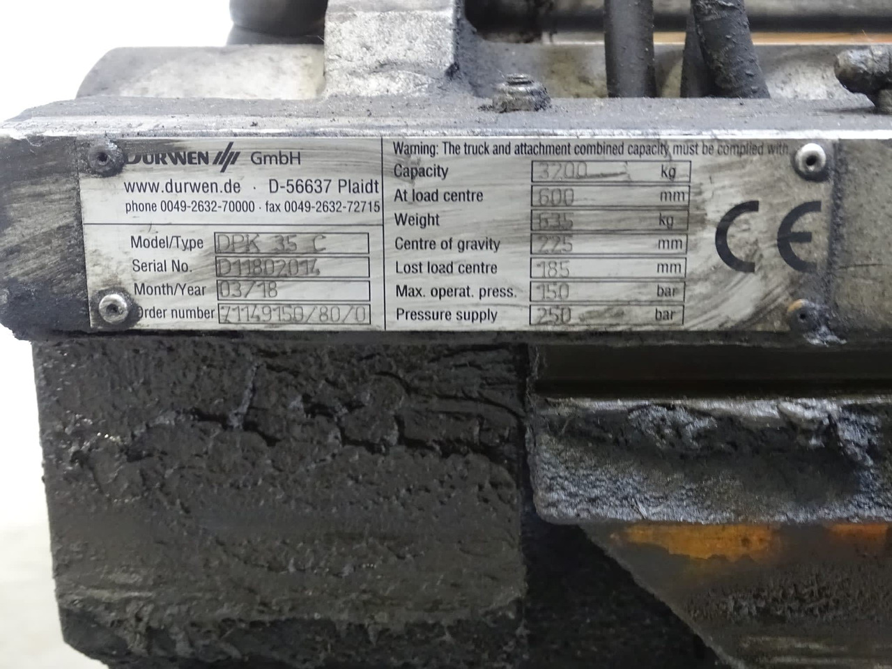 Durwen DPK35C - Implemento para Equipo de manutención: foto 2 Durwen DPK35C - Implemento para Equipo de manutención: foto 2