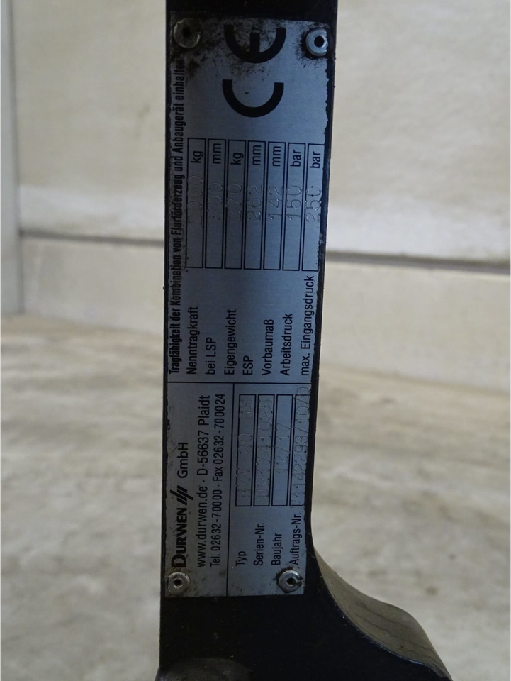 Durwen RZV20GS - Implemento para Equipo de manutención: foto 2 Durwen RZV20GS - Implemento para Equipo de manutención: foto 2