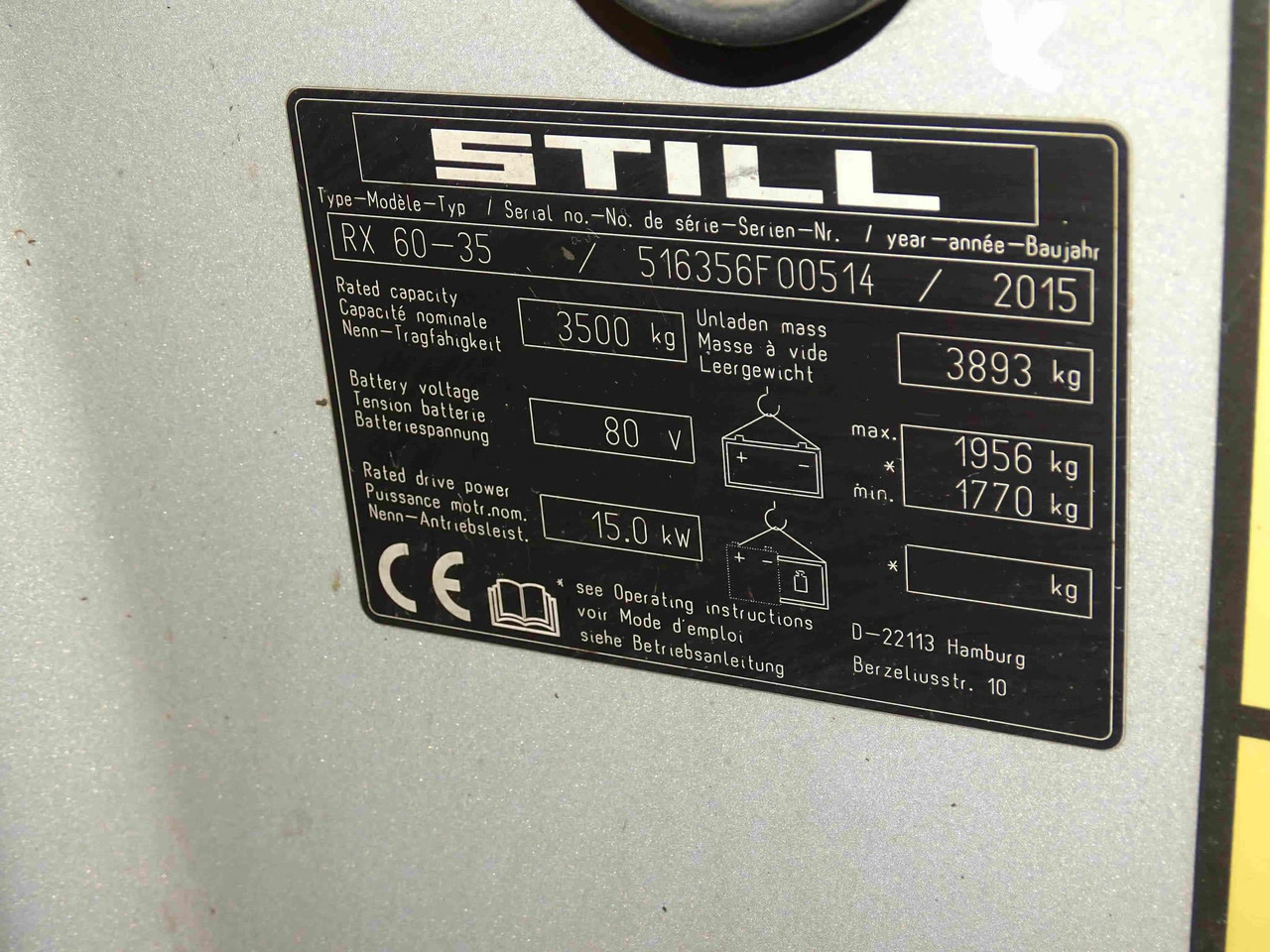 STILL RX60-35 - Carretilla elevadora eléctrica: foto 5 STILL RX60-35 - Carretilla elevadora eléctrica: foto 5