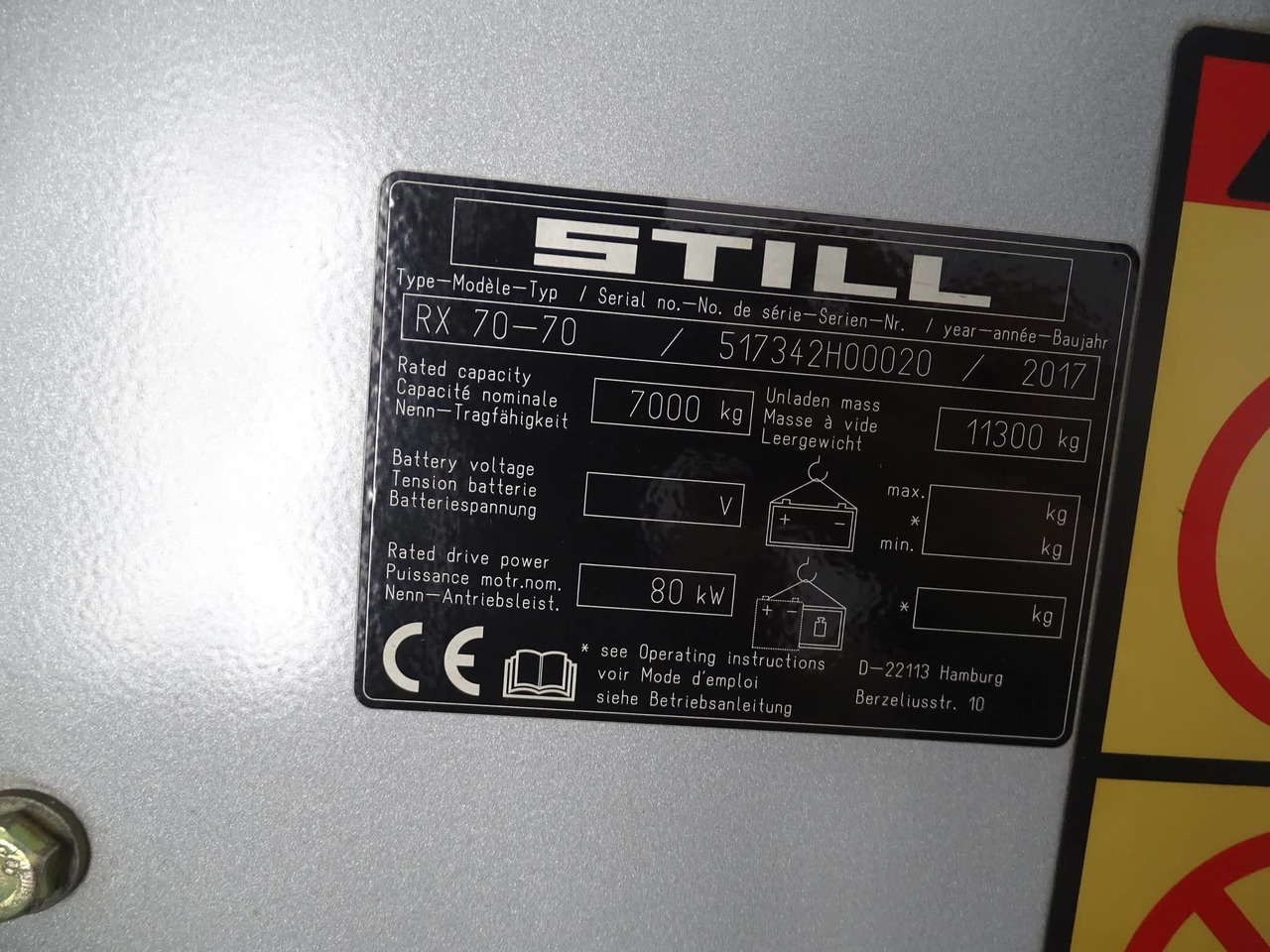 STILL RX70-70 - Carretilla elevadora diésel: foto 5 STILL RX70-70 - Carretilla elevadora diésel: foto 5