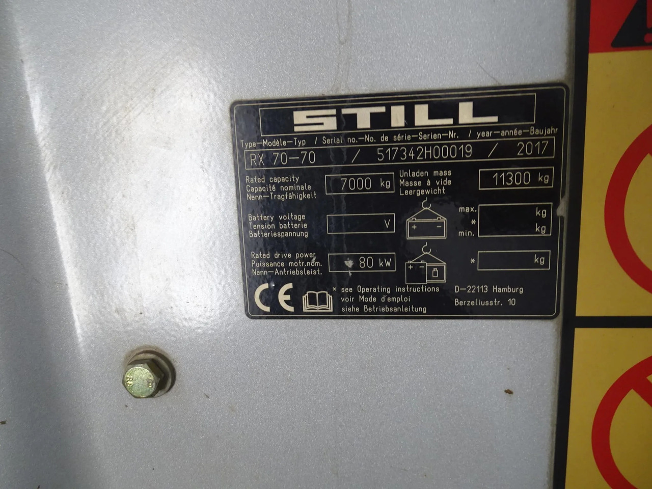 STILL RX70-70 - Carretilla elevadora diésel: foto 5 STILL RX70-70 - Carretilla elevadora diésel: foto 5