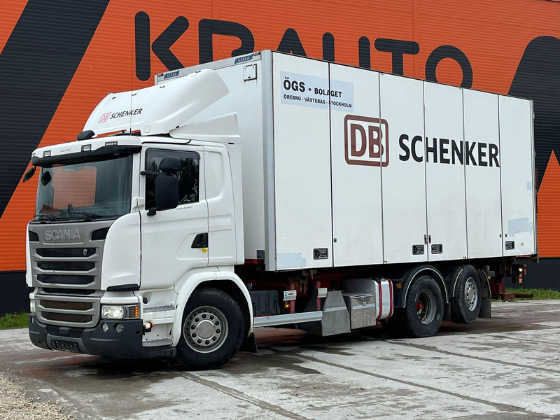 Scania G 450 6x2*4 RETARDER / BOX L=7360 mm - Camión caja cerrada: foto 1 Scania G 450 6x2*4 RETARDER / BOX L=7360 mm - Camión caja cerrada: foto 1