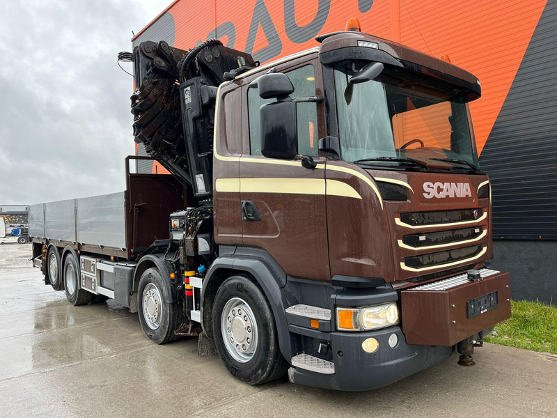 Scania G 450 8x2*6 HIAB 622E-8 + JIB / PLATFORM L=6715 mm - Camión caja abierta, Camión grúa: foto 4 Scania G 450 8x2*6 HIAB 622E-8 + JIB / PLATFORM L=6715 mm - Camión caja abierta, Camión grúa: foto 4