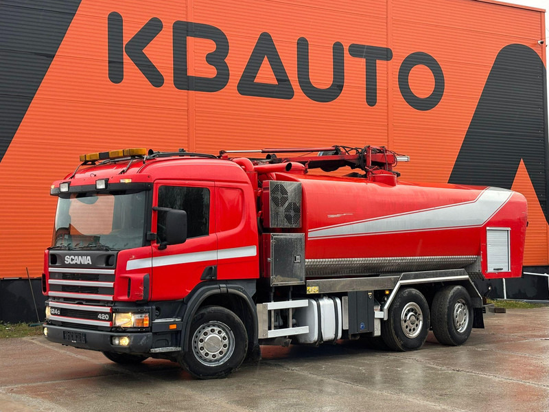 Scania P 124 6x2*4 KORP&SON / TANK 8000 l / VACUUM Wittig RFW260 / PRESSURE Uraca DK716 140 bar / 400 l/min - Limpieza de alcantarillado: foto 1 Scania P 124 6x2*4 KORP&SON / TANK 8000 l / VACUUM Wittig RFW260 / PRESSURE Uraca DK716 140 bar / 400 l/min - Limpieza de alcantarillado: foto 1