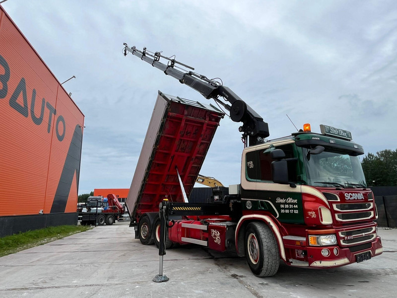 Camión volquete, Camión grúa Scania P 410 6x2*4 HIAB 211EP-5 / BOX L=5386 mm: foto 10