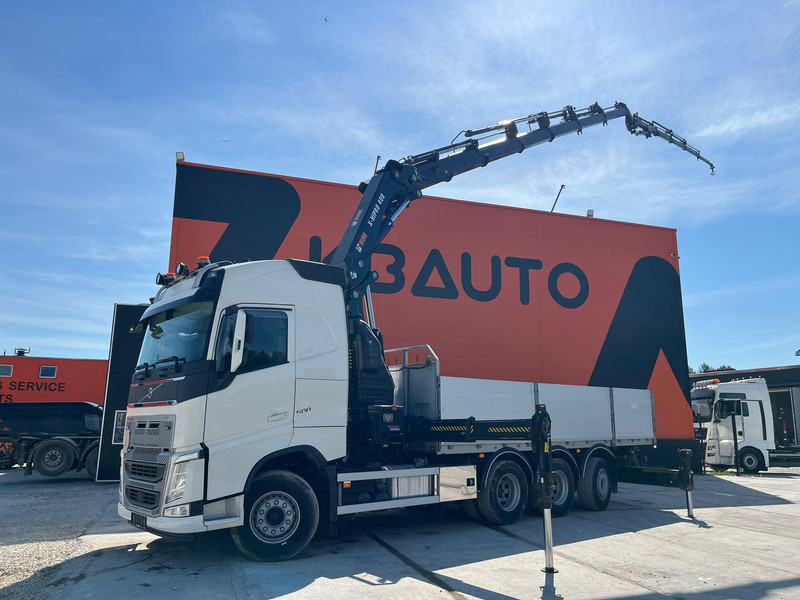 Volvo FH 500 8x4*4 HIAB 408E-6 + JIB / PLATFORM L=6434 mm - Camión caja abierta, Camión grúa: foto 1 Volvo FH 500 8x4*4 HIAB 408E-6 + JIB / PLATFORM L=6434 mm - Camión caja abierta, Camión grúa: foto 1