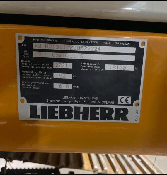 Excavadora de cadenas Liebherr R914 compact S: foto 8