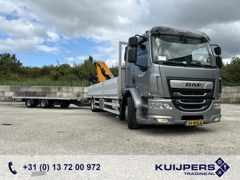 DAF LF 320 FA 19T + Burg BPM 0018 Trailer / Effer 175.2/c3s Crane / NL Combi - Camión grúa: foto 1 DAF LF 320 FA 19T + Burg BPM 0018 Trailer / Effer 175.2/c3s Crane / NL Combi - Camión grúa: foto 1