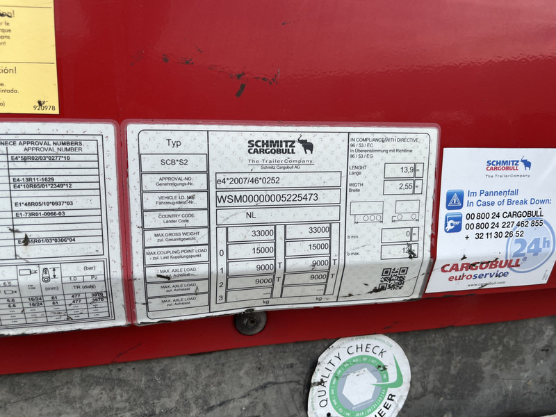 Leasing de Schmitz Cargobull SCB S2 / Box Trailer / 2 axle / APK TUV 06-26 Schmitz Cargobull SCB S2 / Box Trailer / 2 axle / APK TUV 06-26: foto 12