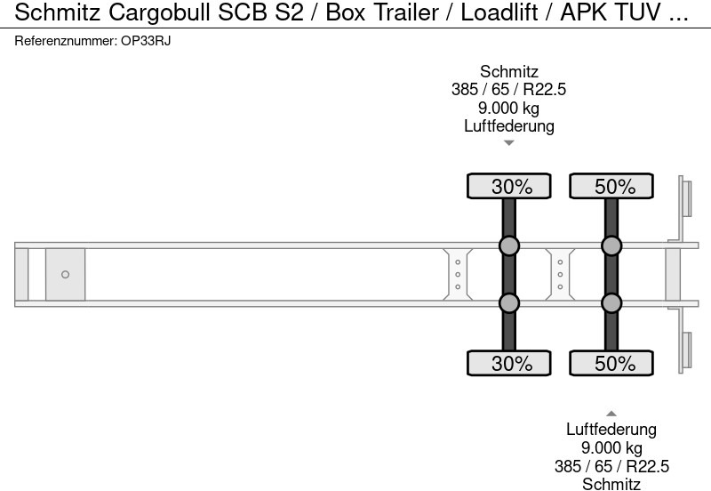 Semirremolque góndola rebajadas Schmitz Cargobull SCB S2 / Box Trailer / Loadlift / APK TUV 06-25: foto 20