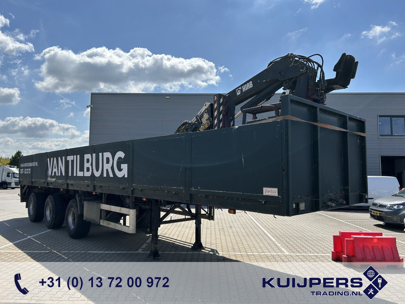 Vogelzang V02 17 30 / Heavy Duty Chassis / 3 axle 10 Ton / Hiab Crane Defect - Semirremolque plataforma/ Caja abierta: foto 1 Vogelzang V02 17 30 / Heavy Duty Chassis / 3 axle 10 Ton / Hiab Crane Defect - Semirremolque plataforma/ Caja abierta: foto 1