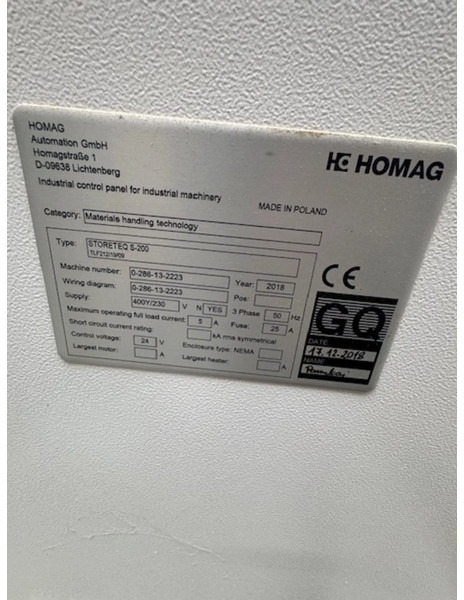 Homag Storeteq O-200 - Máquina para madera: foto 4 Homag Storeteq O-200 - Máquina para madera: foto 4