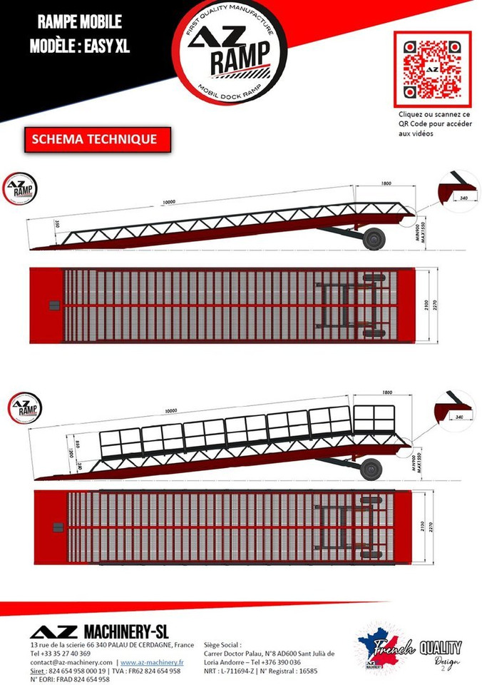 **RENTAL 12-24-36 Month** AZ RAMP-EASY XL-8 . Mobil Loading Ramp - Rampa de carga: foto 5 **RENTAL 12-24-36 Month** AZ RAMP-EASY XL-8 . Mobil Loading Ramp - Rampa de carga: foto 5