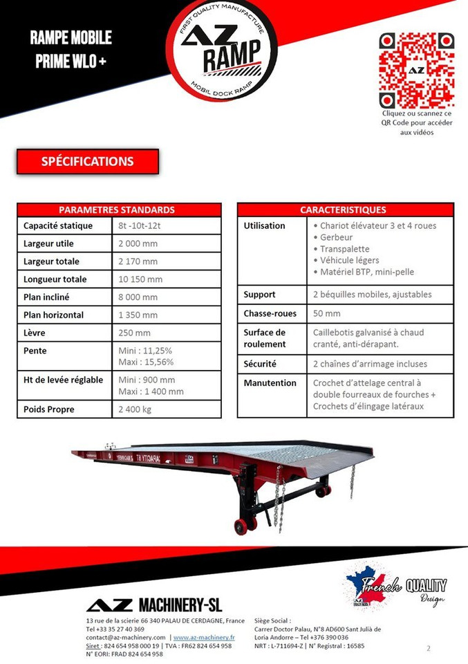 **RENTAL 12-24-36 Month** AZ RAMP-PRIME PRIME WLO + 8 . Industrial Mobil Loading Ramp - Rampa de carga: foto 4 **RENTAL 12-24-36 Month** AZ RAMP-PRIME PRIME WLO + 8 . Industrial Mobil Loading Ramp - Rampa de carga: foto 4