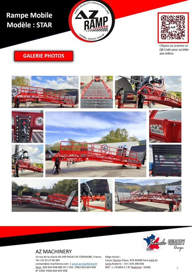 **RENTAL** Loading Ramp with with hydraulic tilting bridge - AZ RAMP - STAR- 8T. 8 ton capacity - Rampa de carga: foto 4 **RENTAL** Loading Ramp with with hydraulic tilting bridge - AZ RAMP - STAR- 8T. 8 ton capacity - Rampa de carga: foto 4