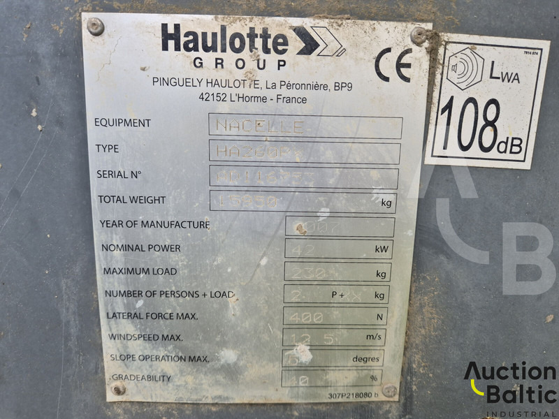 Plataforma articulada Haulotte HA 260 PX: foto 20