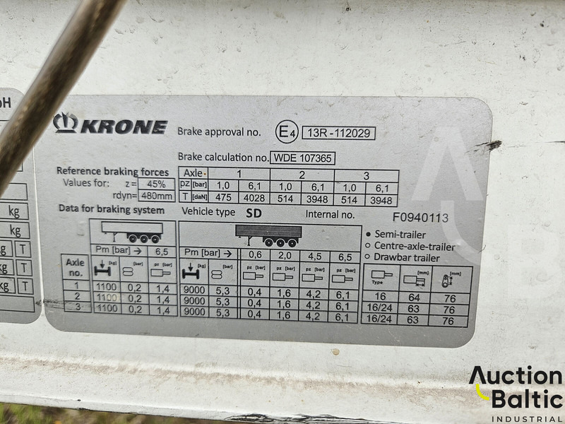 Semirremolque lona Krone SK 3855: foto 16