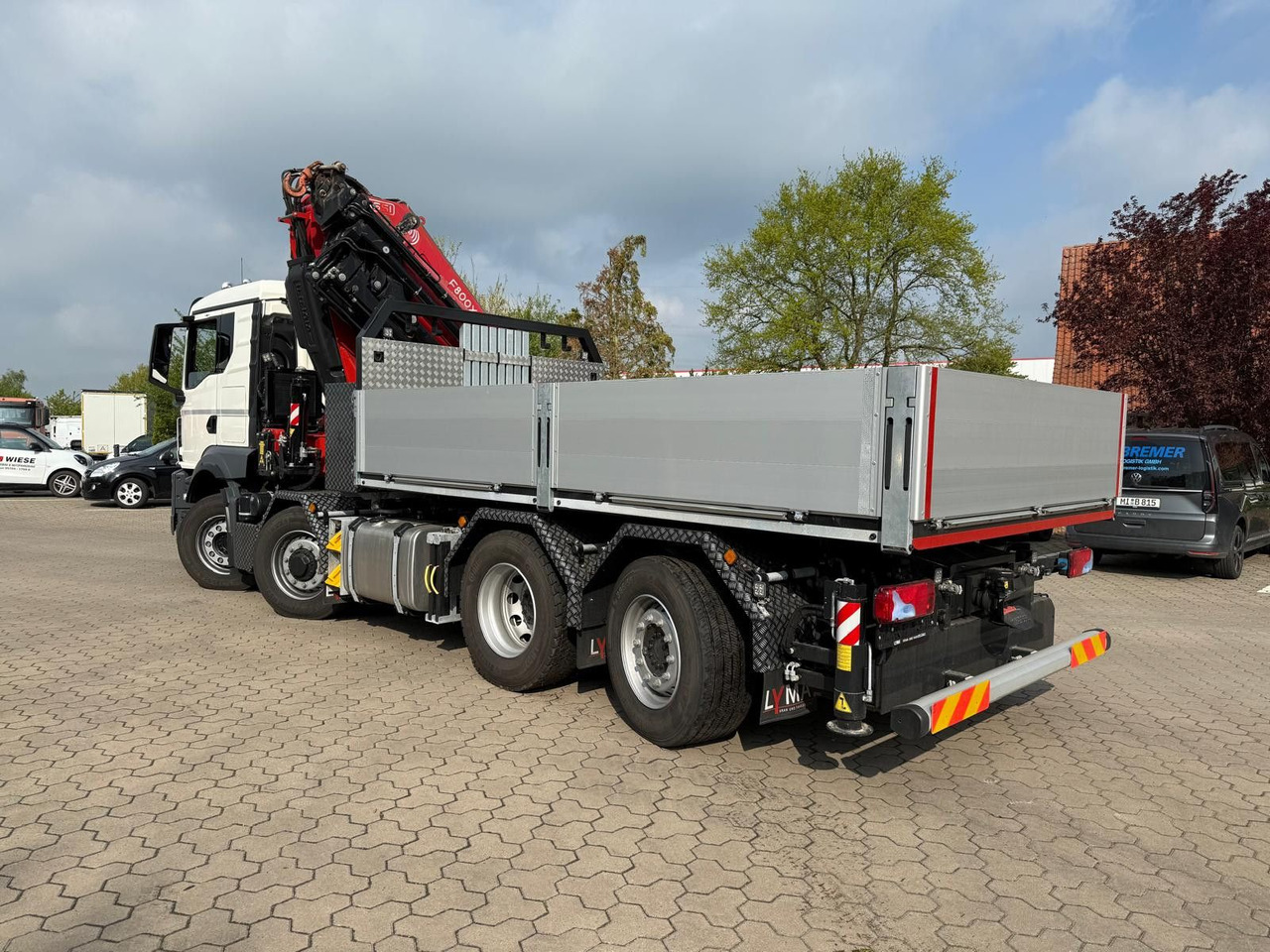 MAN 35.520 8x4 Kran Fassi F800, OHNE ABSTÜTZÜBERWACH - Camión caja abierta, Camión grúa: foto 1 MAN 35.520 8x4 Kran Fassi F800, OHNE ABSTÜTZÜBERWACH - Camión caja abierta, Camión grúa: foto 1