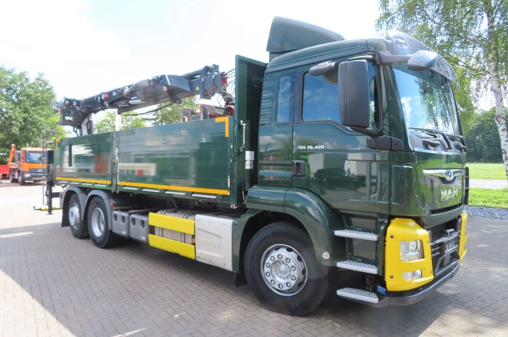 MAN TGX 26.500 6x2 - Baustoff - HIAB Kran - Camión caja abierta, Camión grúa: foto 2 MAN TGX 26.500 6x2 - Baustoff - HIAB Kran - Camión caja abierta, Camión grúa: foto 2