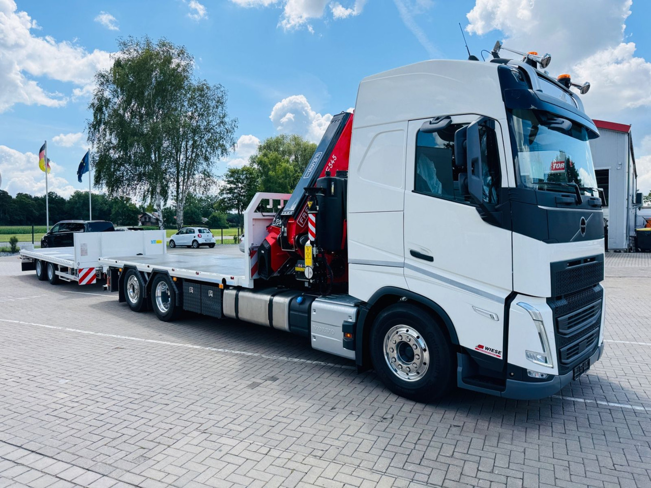 Camión caja abierta, Camión grúa Volvo FH540 6x2 Containerpritsche mit F545RA.2.26: foto 11