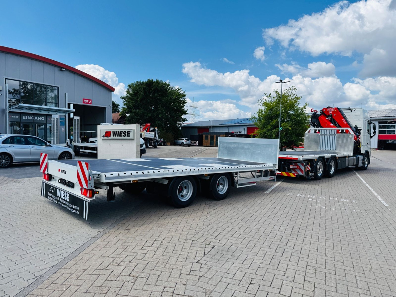 Camión caja abierta, Camión grúa Volvo FH540 6x2 Containerpritsche mit F545RA.2.26: foto 6