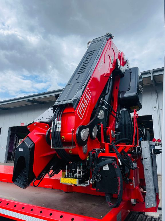 Semirremolque góndola rebajadas nuevo Wiese Stufensattel Tieflader mit Kran Fassi F545: foto 7