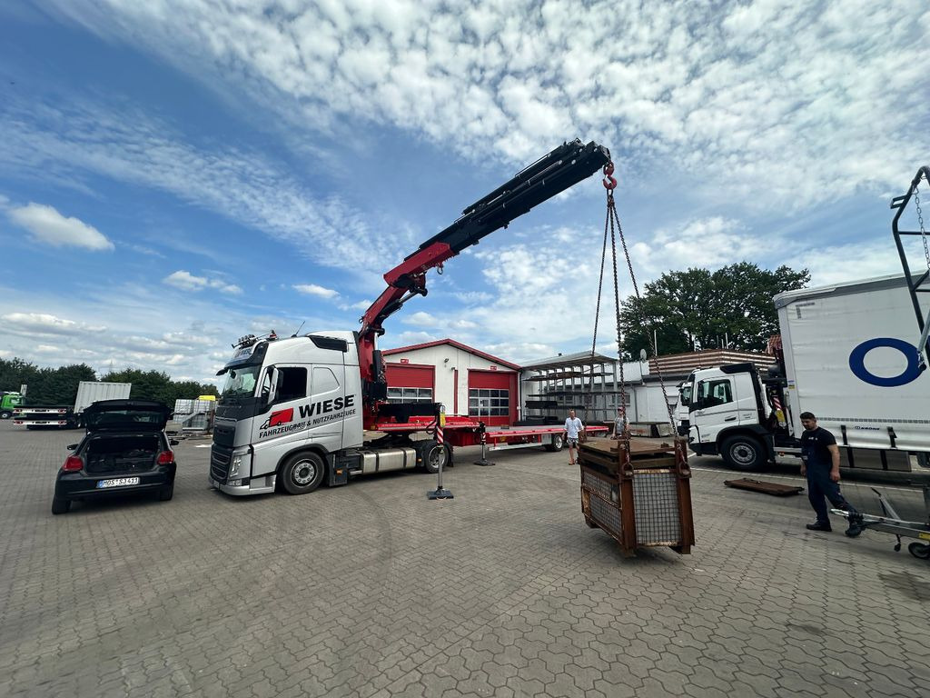 Wiese Stufensattel Tieflader mit Kran Fassi F545 - Semirremolque góndola rebajadas: foto 5 Wiese Stufensattel Tieflader mit Kran Fassi F545 - Semirremolque góndola rebajadas: foto 5