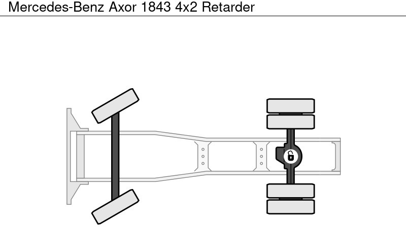 Cabeza tractora Mercedes-Benz Axor 1843 4x2 Retarder: foto 14