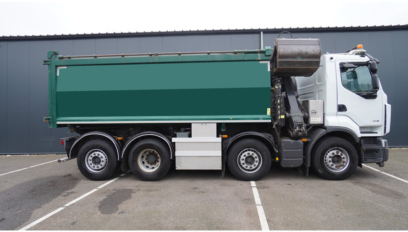 Renault PREMIUM 380 DXI 8X2/6 2 SIDE TIPPER WITH PLFINGER Q 170 Z CRANE.278.200KM - Camión grúa: foto 5 Renault PREMIUM 380 DXI 8X2/6 2 SIDE TIPPER WITH PLFINGER Q 170 Z CRANE.278.200KM - Camión grúa: foto 5