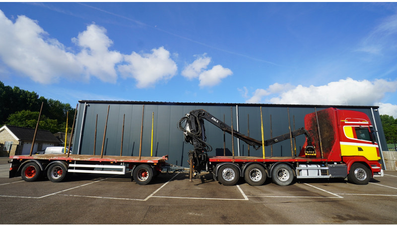 Scania R 580 V8 8X4 LOGTRANSPORT COMBI WITH MTDK YEAR 2012 TRAILER KESLA 46 CRANE - Camión forestal, Camión grúa: foto 4 Scania R 580 V8 8X4 LOGTRANSPORT COMBI WITH MTDK YEAR 2012 TRAILER KESLA 46 CRANE - Camión forestal, Camión grúa: foto 4