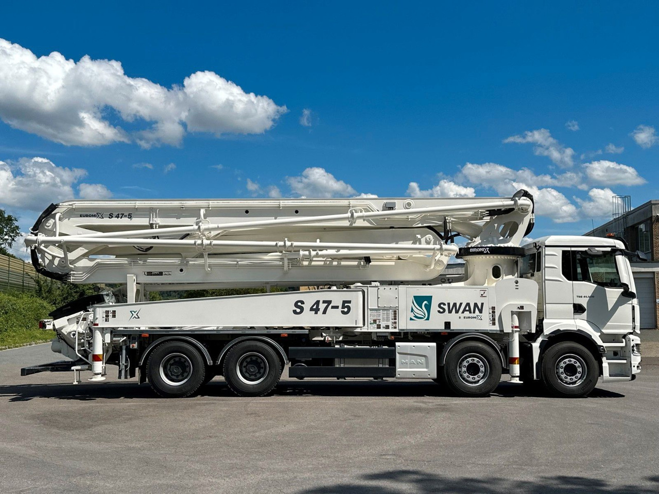 Volvo FMX 500 8x4 SWAN 47m Betonpumpe EuromixMTP - Bomba de hormigón: foto 1 Volvo FMX 500 8x4 SWAN 47m Betonpumpe EuromixMTP - Bomba de hormigón: foto 1
