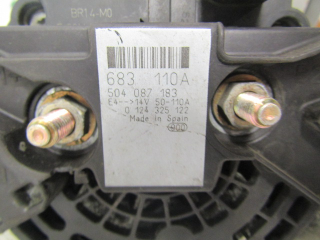 IVECO DAILY 3.0 (FICE 3481C) ALTERNATOR 110AMP P/NO 504087183 - Sistema eléctrico para Camión: foto 2 IVECO DAILY 3.0 (FICE 3481C) ALTERNATOR 110AMP P/NO 504087183 - Sistema eléctrico para Camión: foto 2