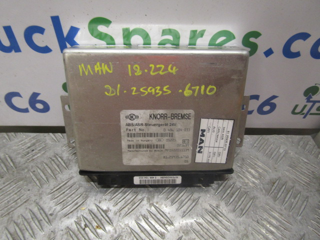 MAN M2000 18.224 ABS/ASR ECU P/NO 81.25935.6710 - Unidad de control para Camión: foto 1 MAN M2000 18.224 ABS/ASR ECU P/NO 81.25935.6710 - Unidad de control para Camión: foto 1