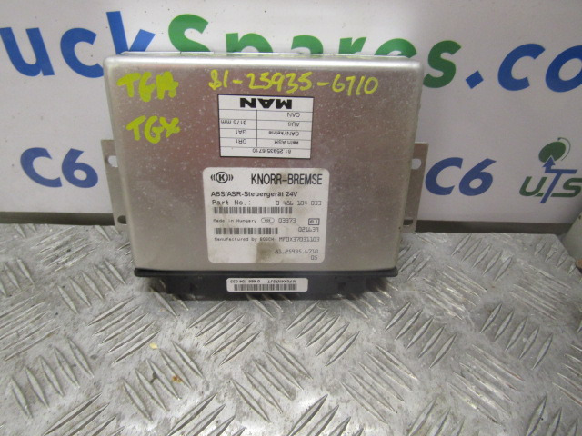 MAN TGA ABS / ASR ECU P/NO 81.25935.6710 - Unidad de control para Camión: foto 1 MAN TGA ABS / ASR ECU P/NO 81.25935.6710 - Unidad de control para Camión: foto 1