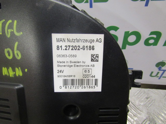 MAN TGL/TGM CLOCK CLUSTER 81.27202.6186 - Sistema eléctrico para Camión: foto 2 MAN TGL/TGM CLOCK CLUSTER 81.27202.6186 - Sistema eléctrico para Camión: foto 2