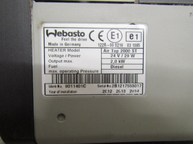WEBASTO ST2000 AIR DROP NIGHT HEATER ALSO 2000S & LARGE CHOICE AVAILABLE - Cabina e interior para Camión: foto 3 WEBASTO ST2000 AIR DROP NIGHT HEATER ALSO 2000S & LARGE CHOICE AVAILABLE - Cabina e interior para Camión: foto 3