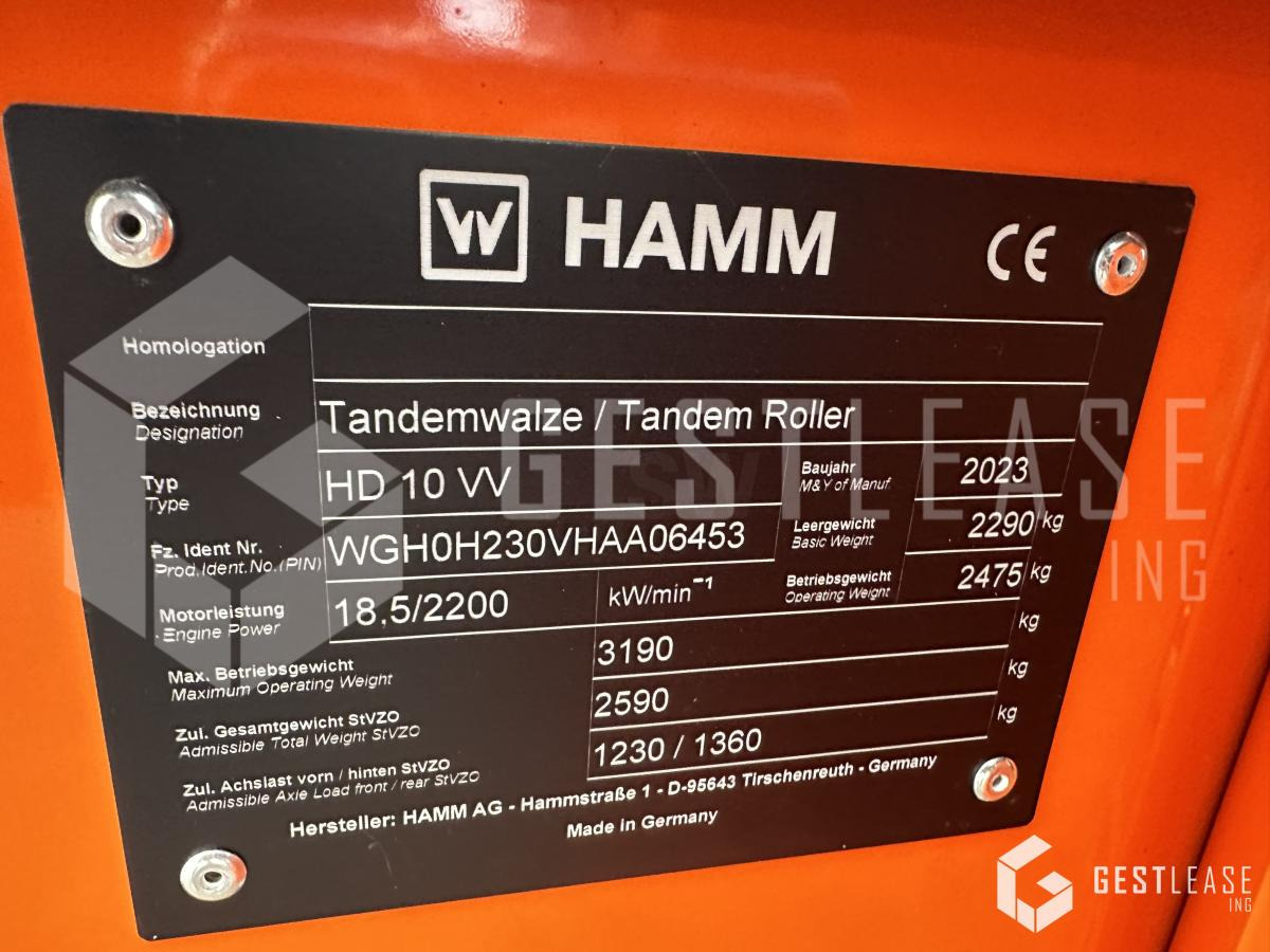 Hamm HD10VV - Apisonadora de asfalto: foto 5 Hamm HD10VV - Apisonadora de asfalto: foto 5