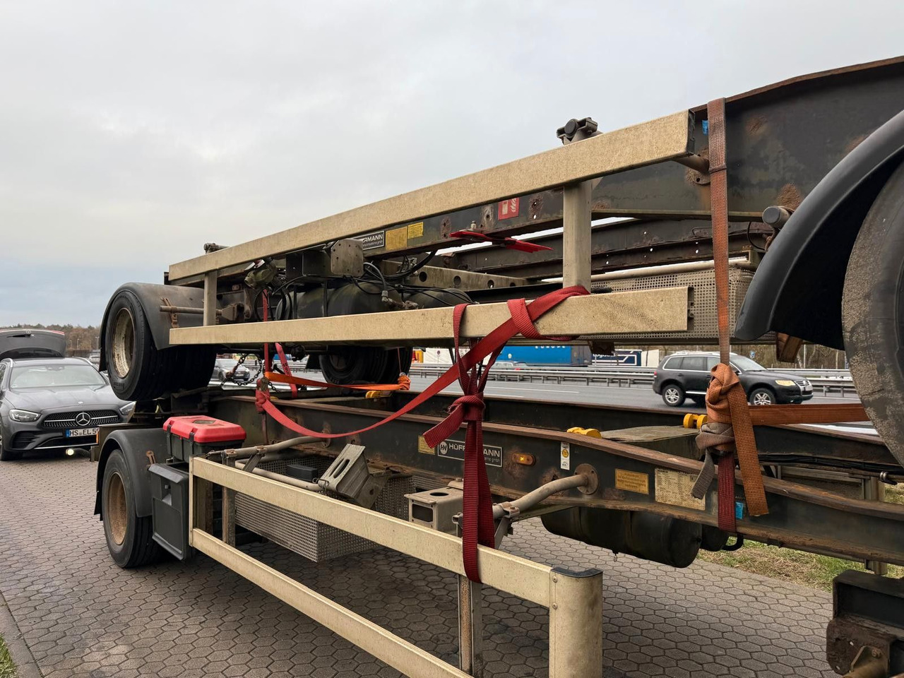 Hüffermann HSA 18.70 Schlittenabroller Containeranhänger 2x - Remolque multilift/ Portacontenedores de cadenas: foto 5 Hüffermann HSA 18.70 Schlittenabroller Containeranhänger 2x - Remolque multilift/ Portacontenedores de cadenas: foto 5