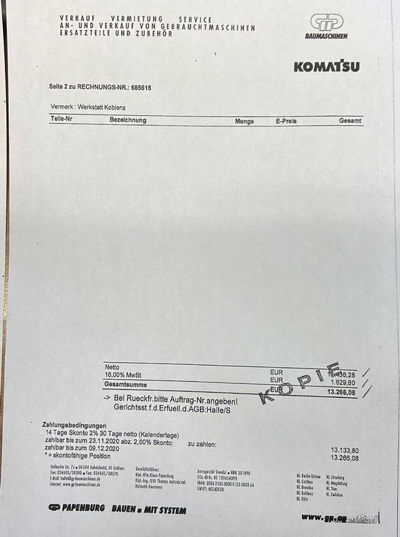 Komatsu PC228USLC 23200 Kg 107 Kw Komatsu PC228USLC 23200 Kg 107 Kw - Excavadora de cadenas: foto 5 Komatsu PC228USLC 23200 Kg 107 Kw Komatsu PC228USLC 23200 Kg 107 Kw - Excavadora de cadenas: foto 5